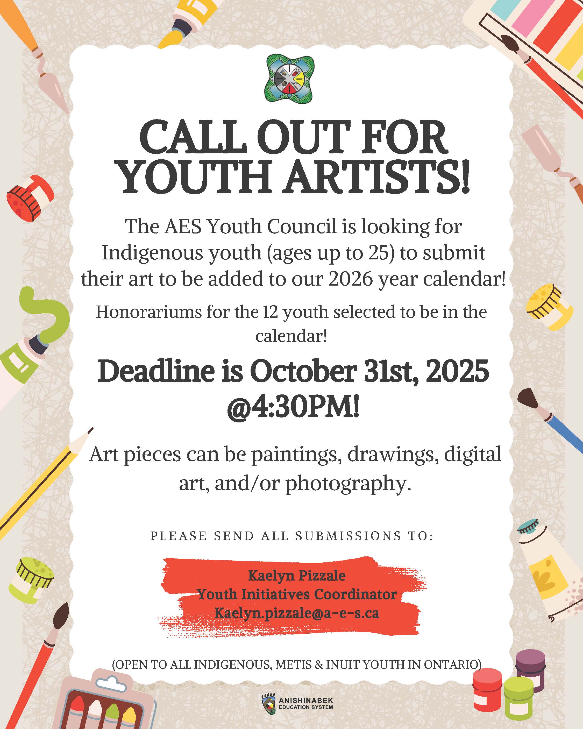 aes Call out for Youth Artists